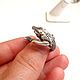Серебряное кольцо Крокодил, ручная работа из серии животные. Кольца. Hover Handmade Jewelry. Ярмарка Мастеров.  Фото №4