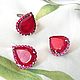 Серьги, кольцо 18,0 с рубином из серебра. Комплекты украшений. Silveralbina. Ярмарка Мастеров.  Фото №7