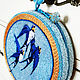 Handbag round beaded embroidered Swallows. Classic Bag. ArtelL. My Livemaster. Фото №4