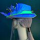 Шляпа с цветами. Шляпы. ANNA MO.ON - короны и аксессуары. Ярмарка Мастеров.  Фото №5
