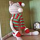 Кот аминеко. Мягкие игрушки. Александра (shanya-crochet). Интернет-магазин Ярмарка Мастеров.  Фото №2