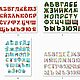 Алфавит, печать на фетре и магнитном виниле. Кармашки в детский сад. В_помощь_мастеру_Tatiana_Deko. Ярмарка Мастеров.  Фото №6