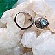 Ring 'Oval with a secret' with blue Topaz. Rings. Garuda. My Livemaster. Фото №6