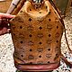 Винтаж: Оригинальная сумка-ведро Visetos из кожи унисекс от MCM. Сумки винтажные. Chic bags. Ярмарка Мастеров.  Фото №7