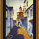 Paintings: urban landscape of Morocco BLUE CITY 2. Pictures. pictures & decor of TanyaSeptember. My Livemaster. Фото №5