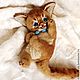 Abi kitten Diego. Abyssinian cats. collectible toy. Stuffed Toys. NatalyTools (natalytools). Online shopping on My Livemaster.  Фото №2