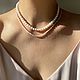 Заказать Чокер из розового опала. Чокеры из камней. 4NADYA Jewelry. Ярмарка Мастеров. . Чокер Фото №3