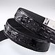 Ремень из натуральной кожи крокодила IMA3053B1. Ремни. CrocShop товары из экзотической кожи. Ярмарка Мастеров.  Фото №8