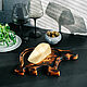 Wooden cedar menagerie for serving dishes and snacks. MG76, Scissors, Novokuznetsk,  Фото №1