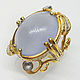 925 silver ring with lavender chalcedony and tanzanites. Rings. Silverjewels. My Livemaster. Фото №5