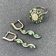 Кольцо с опалом 1,42 ct и цаворитами 1,2 ct огранки маркиз. Кольца. AMG. Ярмарка Мастеров.  Фото №4
