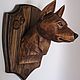 Собака - деревянное панно на стену. Маски интерьерные. Art Branch Org (ArtBranchOrg). Ярмарка Мастеров.  Фото №5