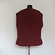 Knitted burgundy vest ' Bordeaux'. Vests. vyazanaya6tu4ka. Online shopping on My Livemaster.  Фото №2