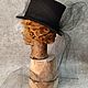 Black top hat with a veil. Cylinder. Felt Hats Shop. My Livemaster. Фото №6