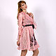 Transparent pink organza dress, floral wrap dress. Dresses. Lara (EnigmaStyle). My Livemaster. Фото №5
