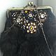Handbag made of mink fur Magic night, Classic Bag, St. Petersburg,  Фото №1