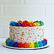 Rainbow cake diameter 18cm. Dummy. Doll food. florist_lyudmila. Online shopping on My Livemaster.  Фото №2