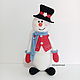  Snowman knitted. Amigurumi dolls and toys. Lace knitting workshop. Lidiya.. Online shopping on My Livemaster.  Фото №2