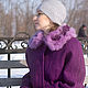 Felted coat 'In a haze of purple roses'. Coats. Magic felt. Online shopping on My Livemaster.  Фото №2