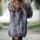 Silver Fox fur coat with hood. Fur Coats. teplaya zima. My Livemaster. Фото №4