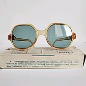 Винтаж: Невероятные голубые солнцезащитные очки Chopard, стекло, кристаллы