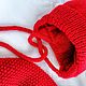 Заказать Шапка и снуд детские красного цвета. Voy.knit. Ярмарка Мастеров. . Комплект из шапки и шарфа Фото №3