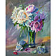 Oil painting of peonies in a vase 'Magic dream', Pictures, Rostov-on-Don,  Фото №1