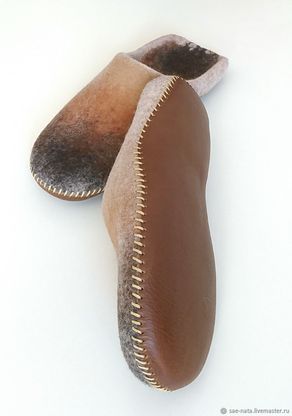 Тапки мужские валяные на заказ в интернет-магазине Ярмарка Мастеров по ...