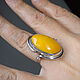 Винтаж: !Старое кольцо большой Янтарь желток Серебро 925 7,9г Размер 17мм. Кольца винтажные. Елена Котунова. Ярмарка Мастеров.  Фото №6