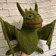 Дракончик валяный (перчаточная игрушка). Кукольный театр. ОКмикс. Ярмарка Мастеров.  Фото №4