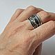 Кольцо из серебра "Черный шёлк 4". Кольца. Newstylejewelry. Ярмарка Мастеров.  Фото №4