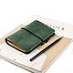 El bloc de notas de cuero con piezas de cuadernos de notas a6 está hecha de cuero genuino, Notebooks, Moscow,  Фото №1