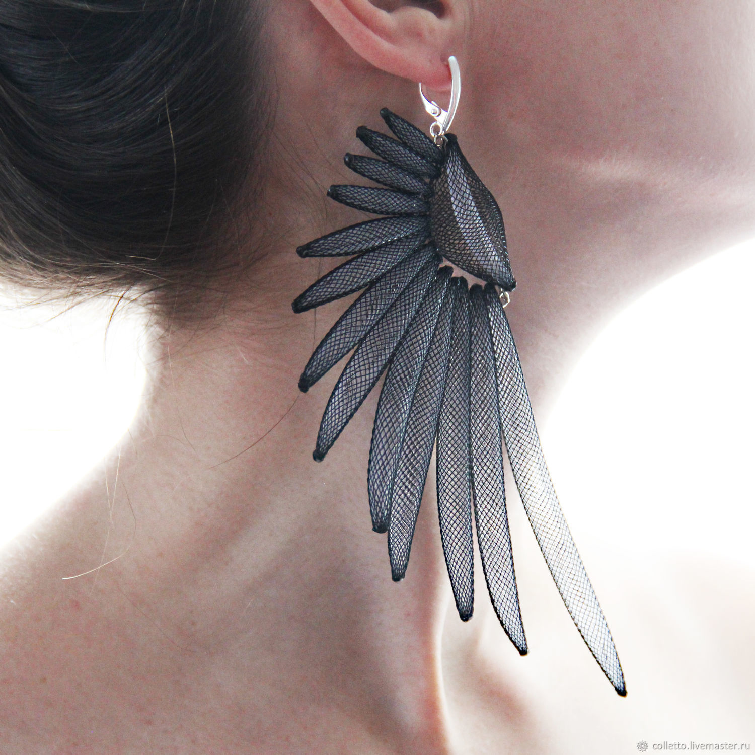 Earrings Wings Online On Livemaster With Shipping Online Ping On Earrings Handmade Order Wings Colletto Livemaster