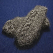 Аксессуары handmade. Livemaster - original item Double knitted children`s mittens. Handmade.