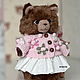 Мишка тедди ручной работы в розовом свитере. Мишки Тедди. MyTeddyStore. Интернет-магазин Ярмарка Мастеров.  Фото №2
