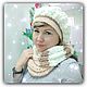 Order Knitted set: beret and scarf/snood to choose from. komarovanata. Livemaster. . Berets Фото №3