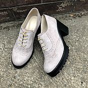 Обувь ручной работы handmade. Livemaster - original item London shoes grey suede. Handmade.