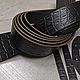 6006/131-1 WEGETALE CROCO NERO, т.3,5+ мм, Кожа, Воронеж,  Фото №1