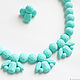 Necklace and earrings Turquoise crystals. Jewelry Sets. my-monisto (my-monisto). Online shopping on My Livemaster.  Фото №2