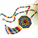 Order Pendant amulet made of beads Mandala Boho Necklace Protective amulet. StylishThings4U. Livemaster. . Gerdan Фото №3