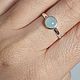 Кольцо из серебра с аква халцедоном. Кольца. Newstylejewelry. Ярмарка Мастеров.  Фото №5