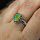 Silver ring with fire opal 'Energy of the sun' 925 pr. Rings. The inspiration of nature in stones. My Livemaster. Фото №4