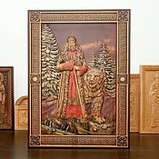 Картины и панно handmade. Livemaster - original item Panel carved God Velez. Handmade.