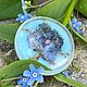 Forget-me-not... Gorgeous Summer Vintage Brooch. France. Vintage brooches. Antik Boutique Love. My Livemaster. Фото №5