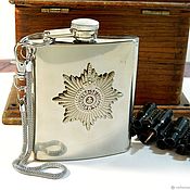 Сувениры и подарки handmade. Livemaster - original item Flask 207 ml with the Order of the Empire 