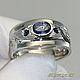 Ring (Ring) 'Carved Pattern - Style' 925 silver, sapphires. VIDEO, Rings, St. Petersburg,  Фото №1