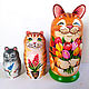 Matryoshka Cat Spring from March 8, Dolls1, Ufa,  Фото №1