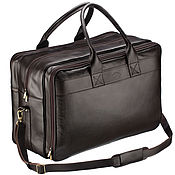 Сумки и аксессуары handmade. Livemaster - original item Leather travel bag with garment bag 