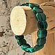Green bracelet made of natural malachite (Congo). Bead bracelet. kvk1. My Livemaster. Фото №5