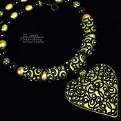 Украшения handmade. Livemaster - original item Heart Pendant (544) (424) Designer Jewelry. Handmade.